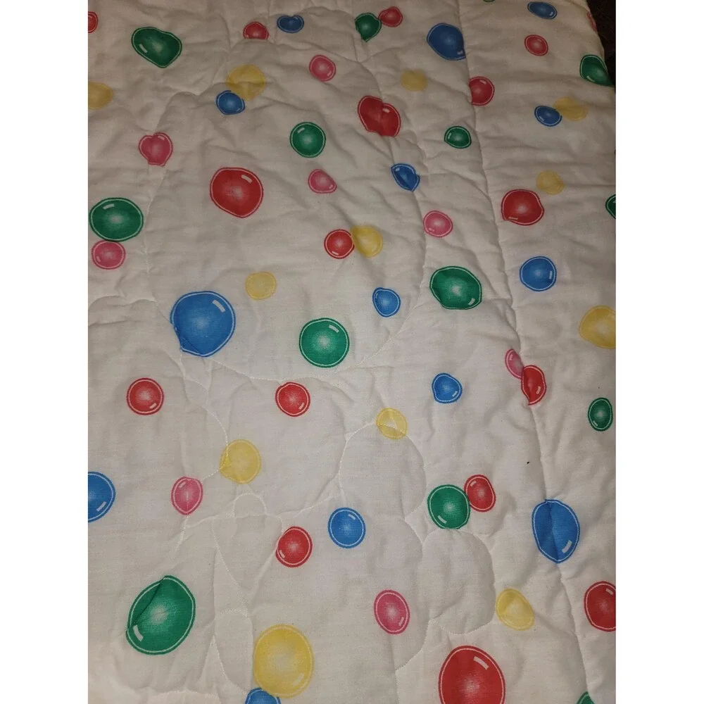Vintage Disney Mickey Minnie Pluto Baby Crib Comforter 1980s